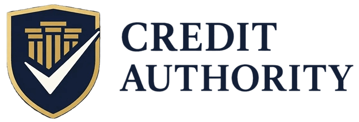Credit Authority logo with shield design.