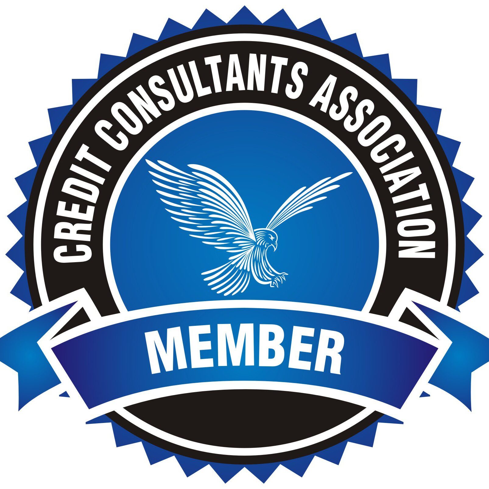 Logo of Credit Consultants Association member with an eagle.